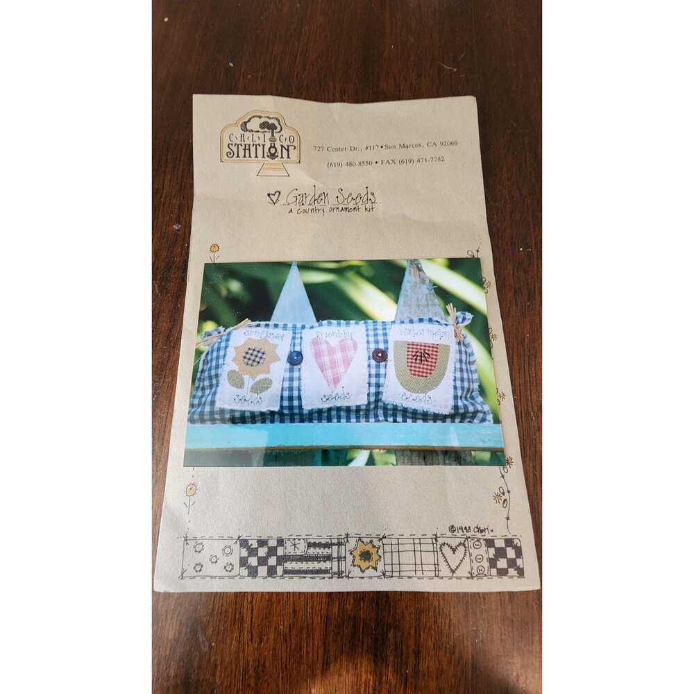 Calico Station Garden Seeds Country Ornament Kit Vintage Unused